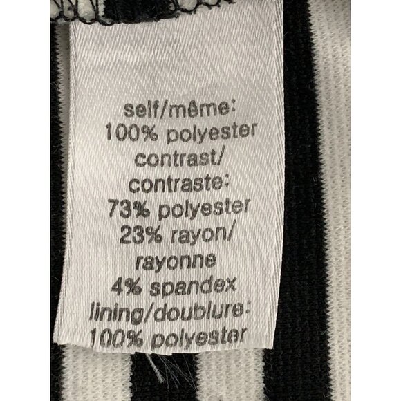 Studio Y Womens Red & Black Striped Sleeveless Dress With Sheer Top Medium - Picture 10 of 10